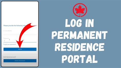 permanent resident portal login|pr portal sign in.